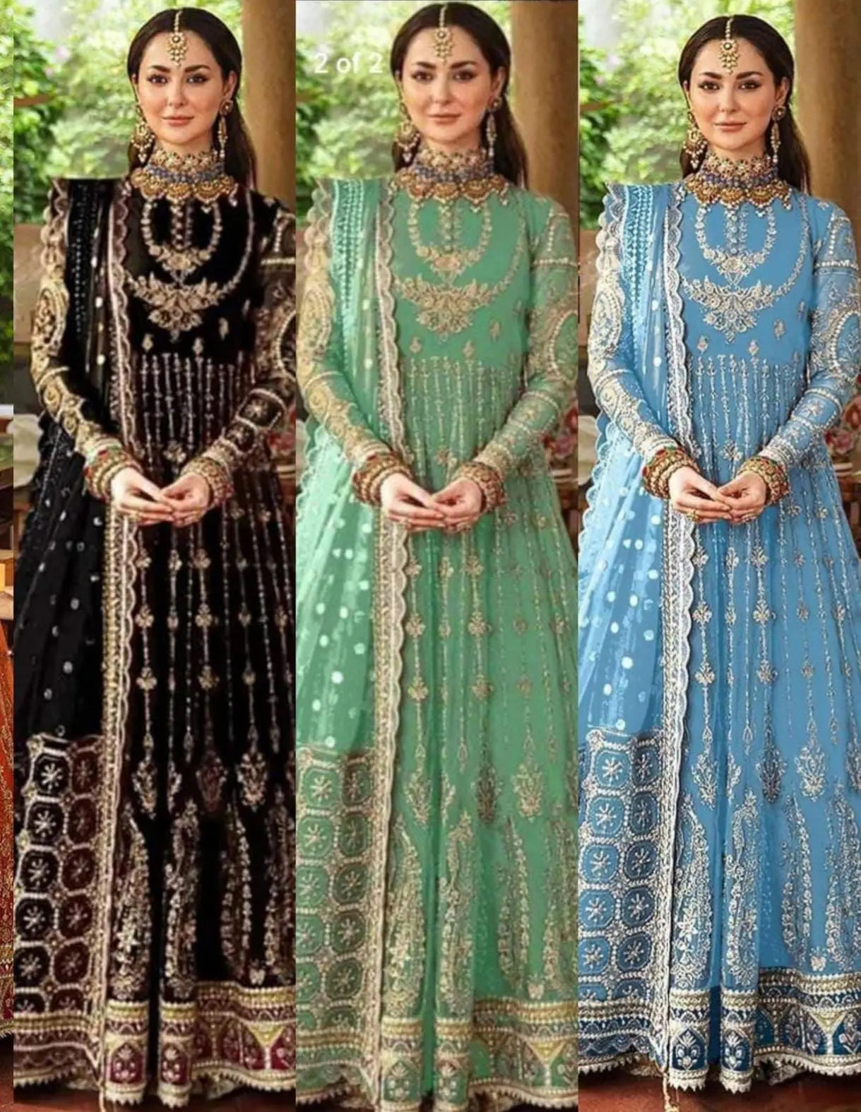 Afrozeh Unstitched Replica