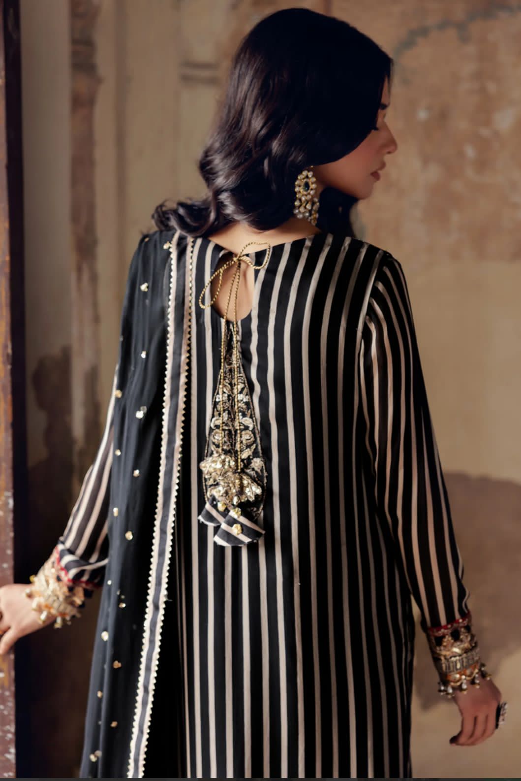 Ahmozi Charizma Printed Chiffon Embroidered Suit